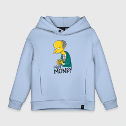 Детское худи Oversize хлопок Mr Burns get money