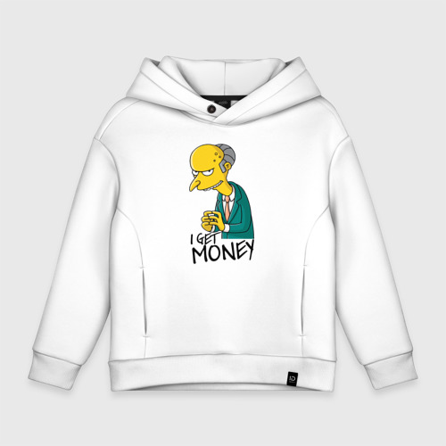 Детское худи Oversize хлопок Mr Burns get money