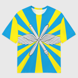 Мужская футболка oversize 3D Флаг ВВС