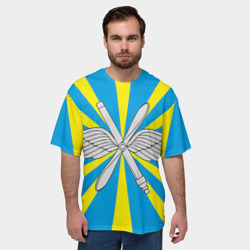 Мужская футболка oversize 3D Флаг ВВС - фото 2