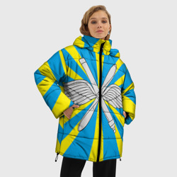 Женская зимняя куртка Oversize Флаг ВВС - фото 2