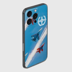 Чехол для iPhone 16 Pro Max силиконовый с защитой камеры Самолеты - фото 2