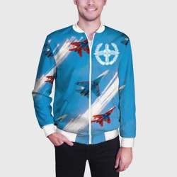 Мужской бомбер 3D Самолеты - фото 2