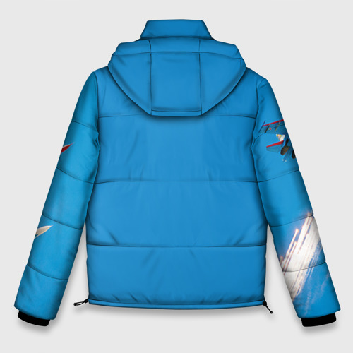Мужская зимняя куртка 3D Самолеты, цвет красный - фото 2