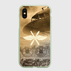 Чехол для iPhone XS Max матовый Авиация