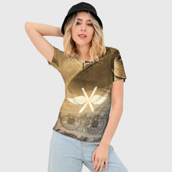 Женская футболка 3D Slim Авиация - фото 2