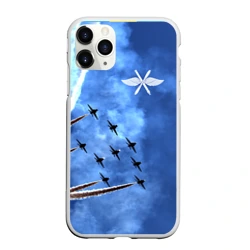 Чехол для iPhone 11 Pro Max матовый Самолеты в небе