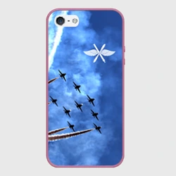 Чехол для iPhone 5/5S матовый Самолеты в небе