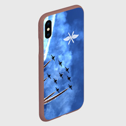 Чехол для iPhone XS Max матовый Самолеты в небе - фото 2