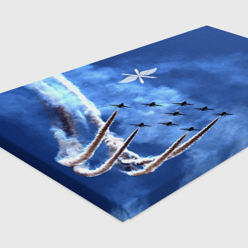 Холст прямоугольный Самолеты в небе, цвет 3D печать - фото 4