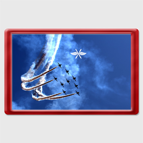 Магнит 45x70 с принтом Самолеты в небе, вид спереди №1