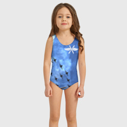 Детский купальник 3D Самолеты в небе