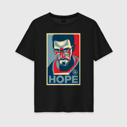 Женская футболка хлопок Oversize Half-Life hope