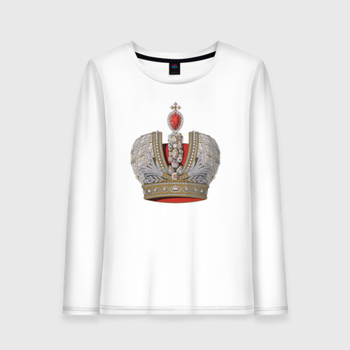 Женский лонгслив хлопок Crown of the Russian Empire