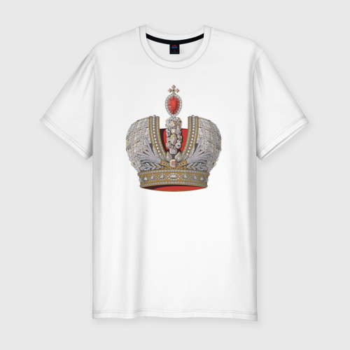 Мужская футболка хлопок Slim Crown of the Russian Empire