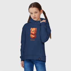 Детское худи Oversize хлопок Коты - Воители. Белка - фото 2