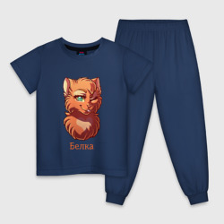 Детская пижама хлопок Коты - Воители. Белка