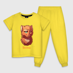 Детская пижама хлопок Коты - Воители. Белка