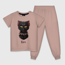 Детская пижама хлопок Бич: коты-воители