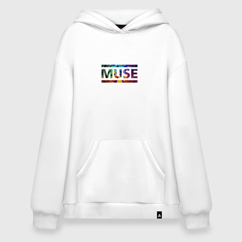 Худи SuperOversize хлопок Muse colour, цвет белый