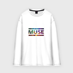 Мужской лонгслив oversize хлопок Muse colour