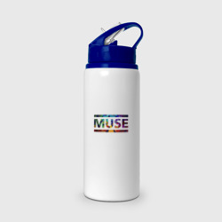 Бутылка для воды с трубочкой Muse colour