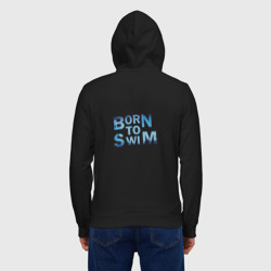 Мужская толстовка на молнии хлопок Born to Swim - фото 2