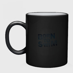 Кружка хамелеон Born to Swim - фото 2