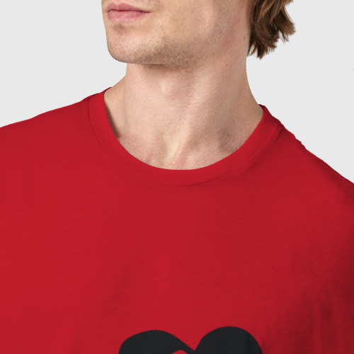Мужская футболка хлопок Деймон Сальваторе, цвет красный - фото 6