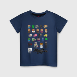 Детская футболка хлопок Мобы Minecraft