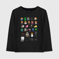 Детский лонгслив хлопок Мобы Minecraft