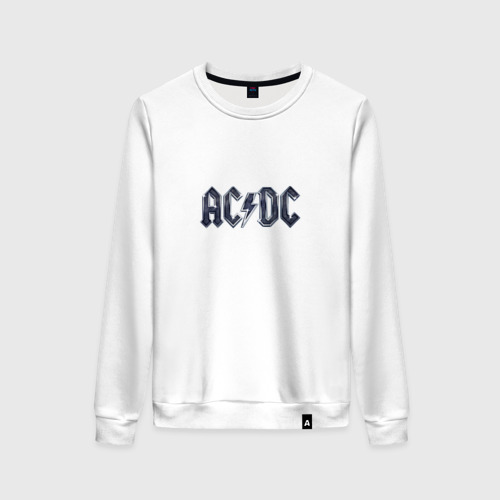 Женский свитшот хлопок AC DC Chrome