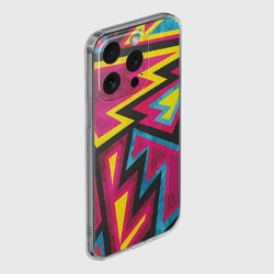 Чехол для iPhone 15 Pro Max силиконовый с защитой камеры Геометрия - фото 2