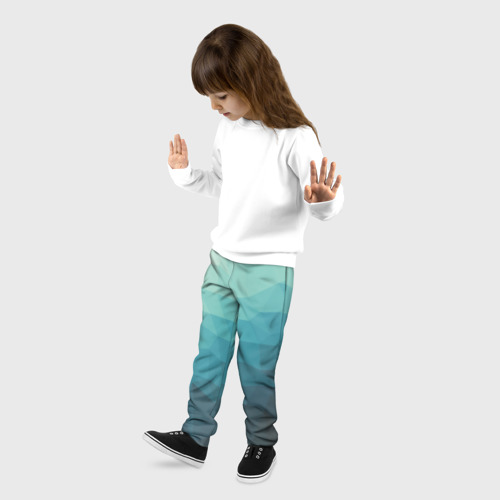 Детские брюки 3D Геометрия, цвет 3D печать - фото 3