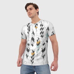 Мужская футболка 3D Перья - фото 2