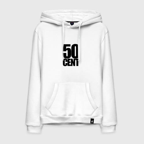 Мужская толстовка хлопок 50 cent logo, цвет белый