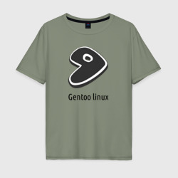 Мужская футболка хлопок Oversize Gentoo Linux