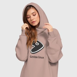 Платье-худи хлопок Gentoo Linux - фото 2