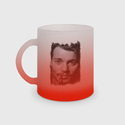 Кружка матовая стеклянная Johnny Depp retro style