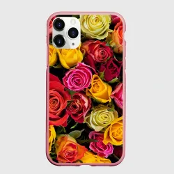 Чехол для iPhone 11 Pro матовый Цветы
