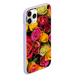Чехол для iPhone 11 Pro матовый Цветы - фото 2