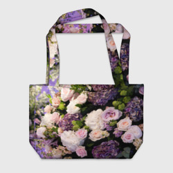 Пляжная сумка 3D Цветы
