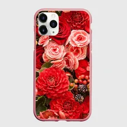 Чехол для iPhone 11 Pro матовый Цветы