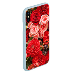 Чехол для iPhone XS Max матовый Цветы - фото 2