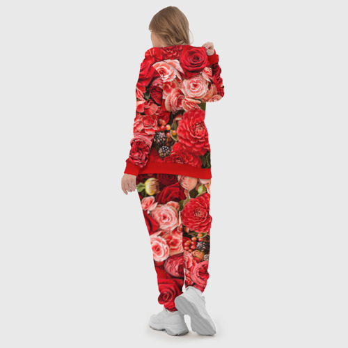 Женский костюм 3D Цветы, цвет красный - фото 6