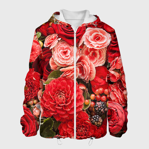 Мужская куртка 3D Цветы, цвет 3D печать
