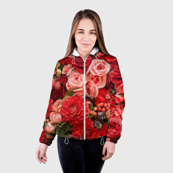 Женская куртка 3D Цветы - фото 2