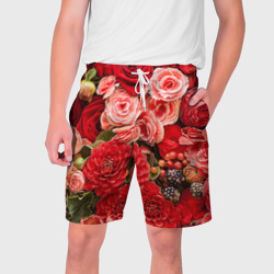 Мужские шорты 3D Цветы