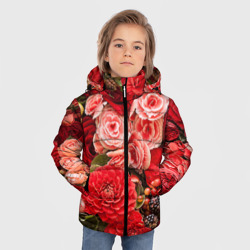 Зимняя куртка для мальчиков 3D Цветы - фото 2
