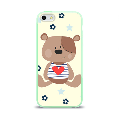 Чехол для iPhone 5/5S глянцевый Мишка Фото 01 Чехол для iPhone 5/5S глянцевый Мишка Фото 01
